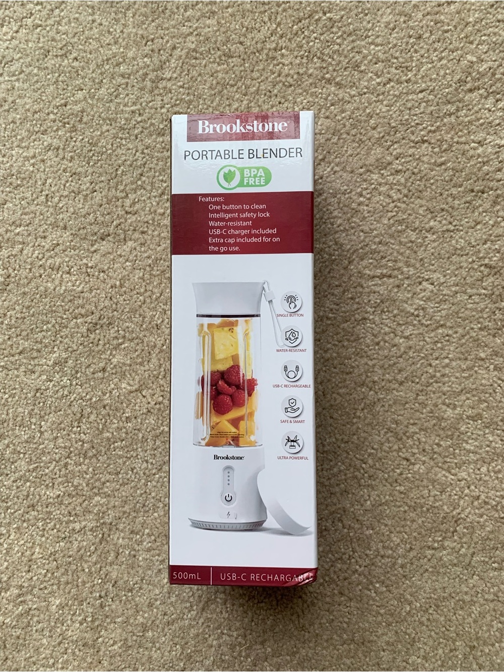 Brookstone White Portable Personal Blender